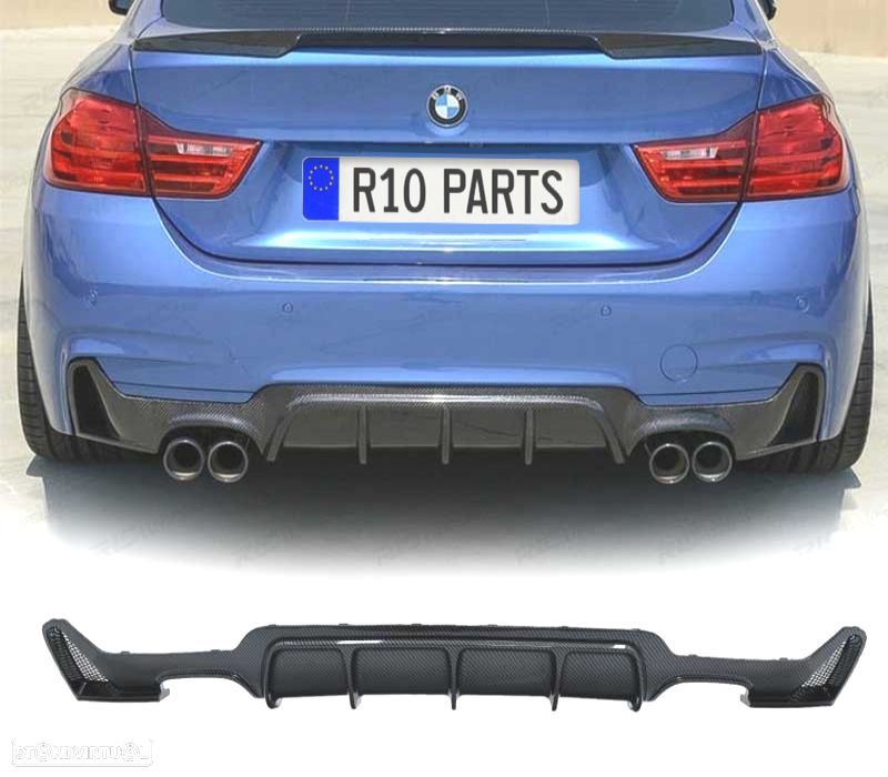 DIFUSOR BMW F32 F33 F36 13-18 LOOK M PERFORMANCE CARBONO - 1