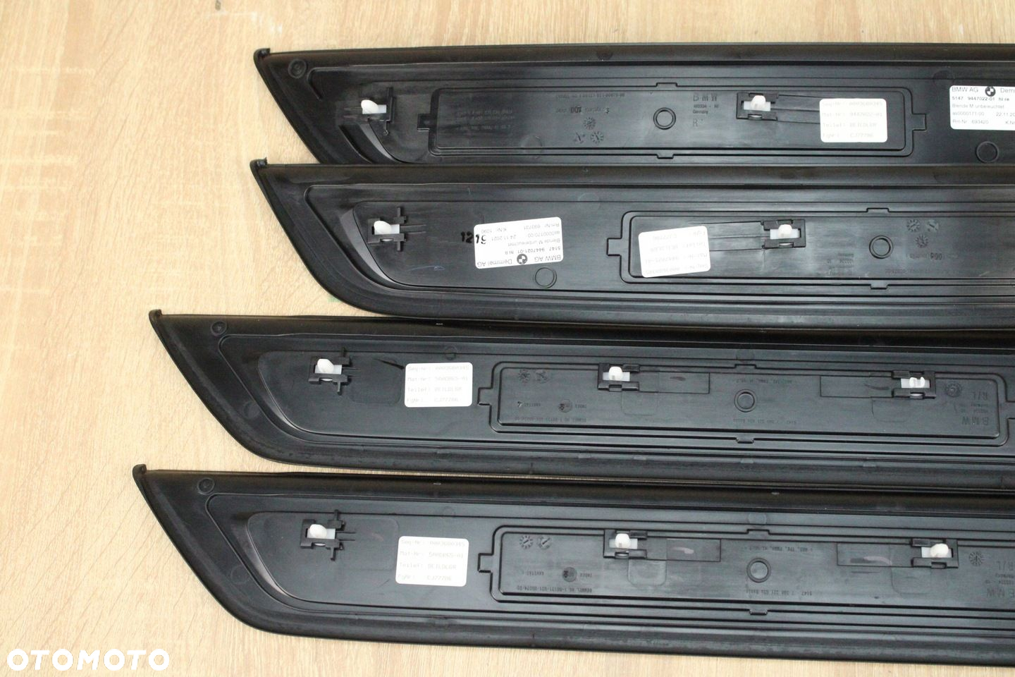 ORYGINALNE NAKŁADKI LISTWY PROGOWE M-PAKIET BMW G30 5A0DB65 9447021 9447022 - 7
