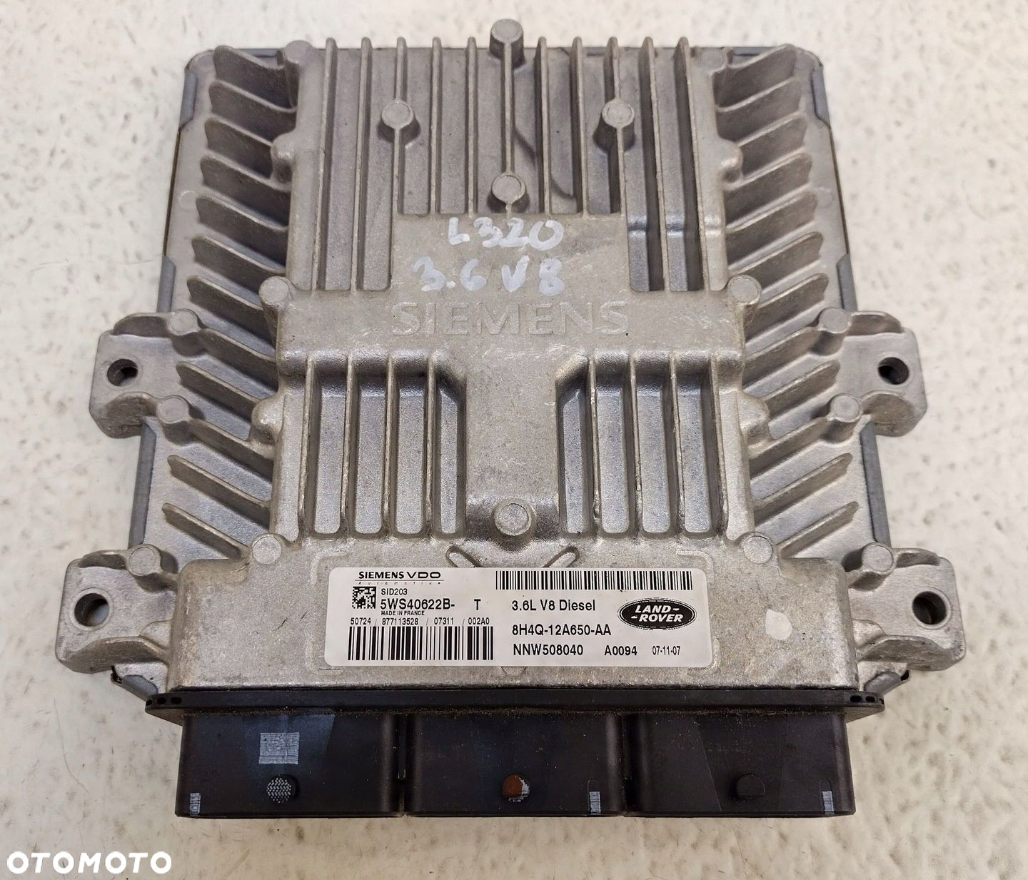 RANGE ROVER SPORT L320 3.6 V8 TDV8 KOMPUTER STEROWNIK SILNIKA NNW508040 - 3