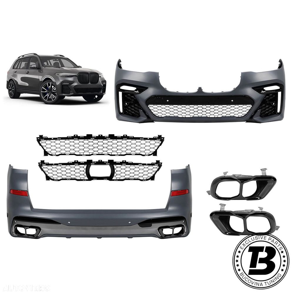 Pachet Exterior compatibil cu BMW X7 G07 X7 M Tech Design - 1