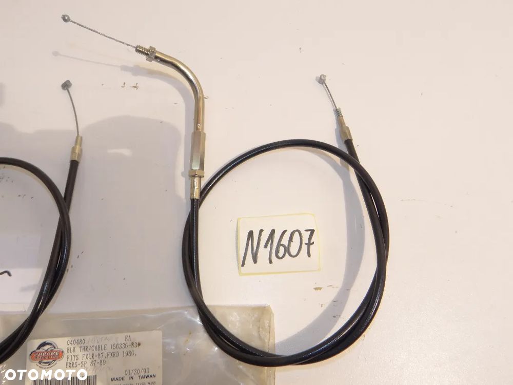 Harley Davidson FXLR FXRD FXRS Linki gazu linka otwierająca + zamykająca powrót N1607 - 3