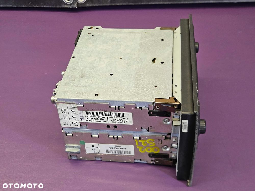 Radio 2 DIN Radioodtwarzacz 4B0035192K Blaupunkt Navigation Plus Audi A4 B6 B7 A6 C5 Ksiażka Kod - 38