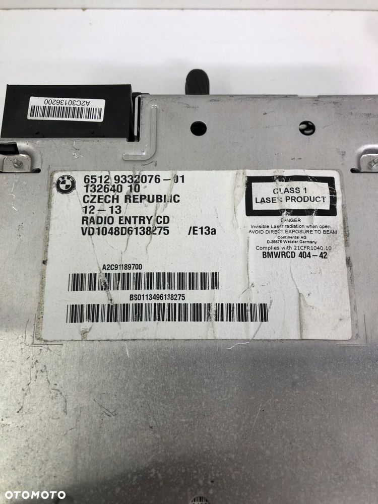 BMW F20 F21 RADIO CZYTNIK CD 9332076 - 2