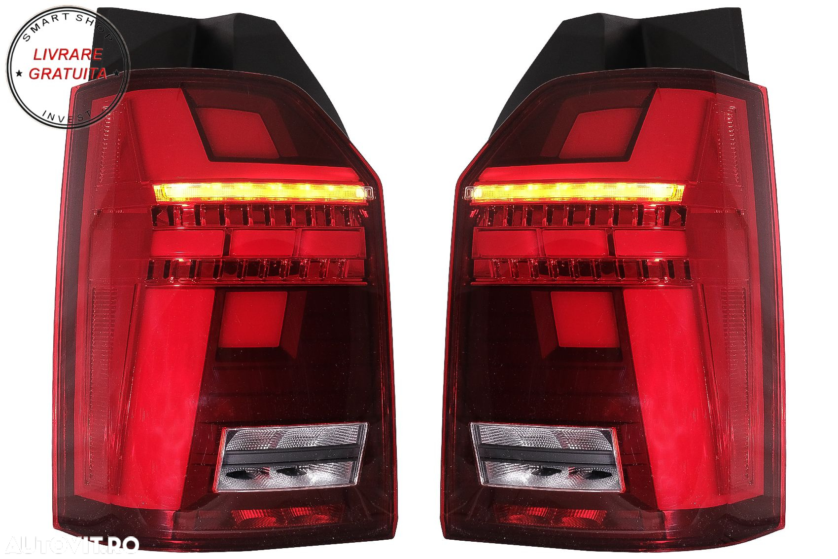 Stopuri Full LED compatibile cu VW Transporter T6 (2015-2020) Semnal Dinamic- livrare gratuita - 14