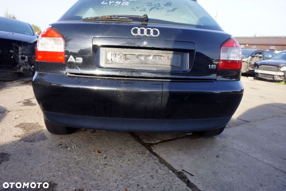 ZDERZAK TYLNY A3 8L1 3D HB LY9B CZARNY AUDI 1996-2003 - 1