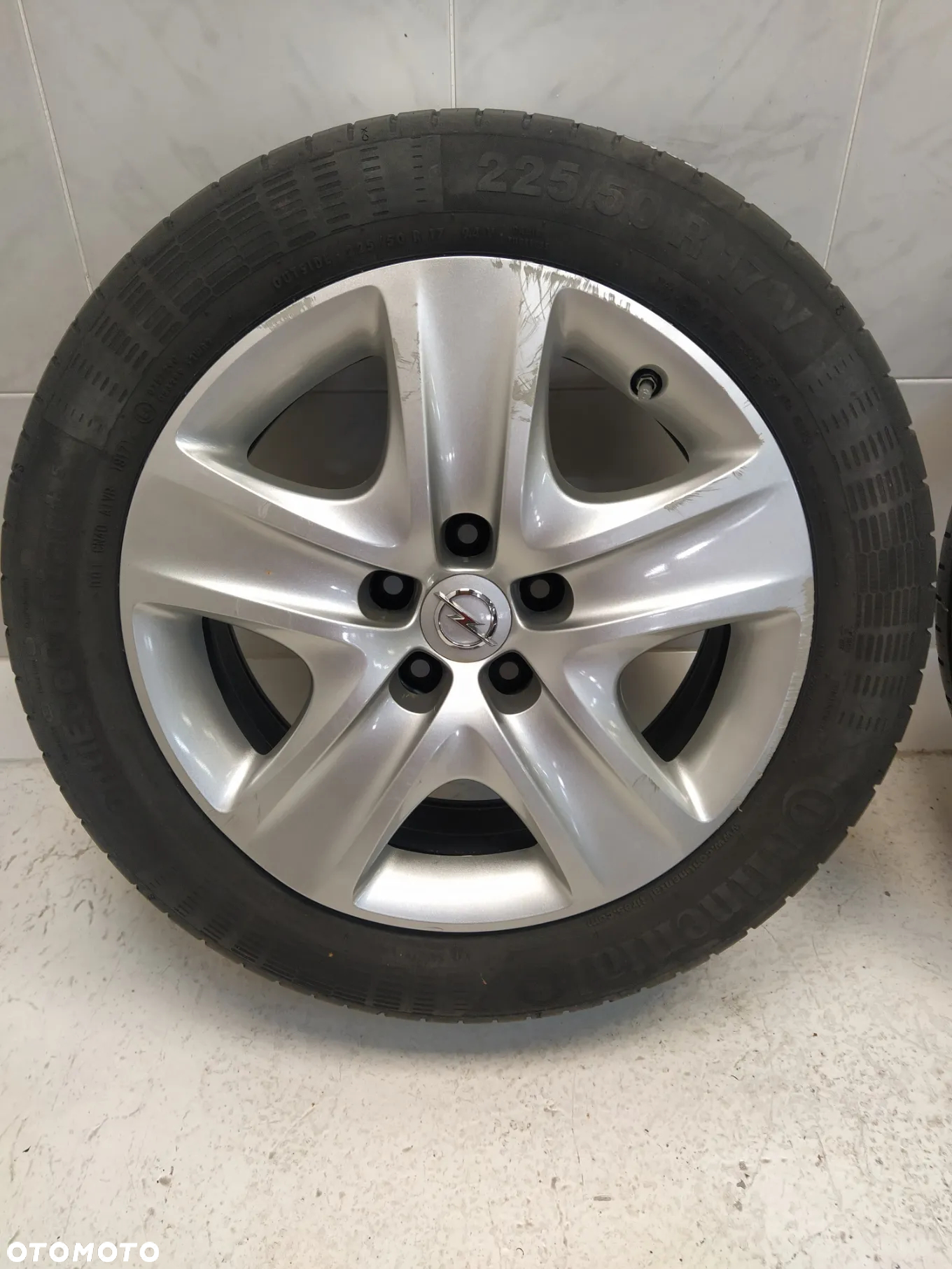 OPEL ASTRA J INSIGNIA 7X17 FELGI STALOWE R17 5X115 ET44 OPONY CONTINENTAL 225/50 KOŁA KOŁPAKI KOMPLET ORYGINAŁ - 10