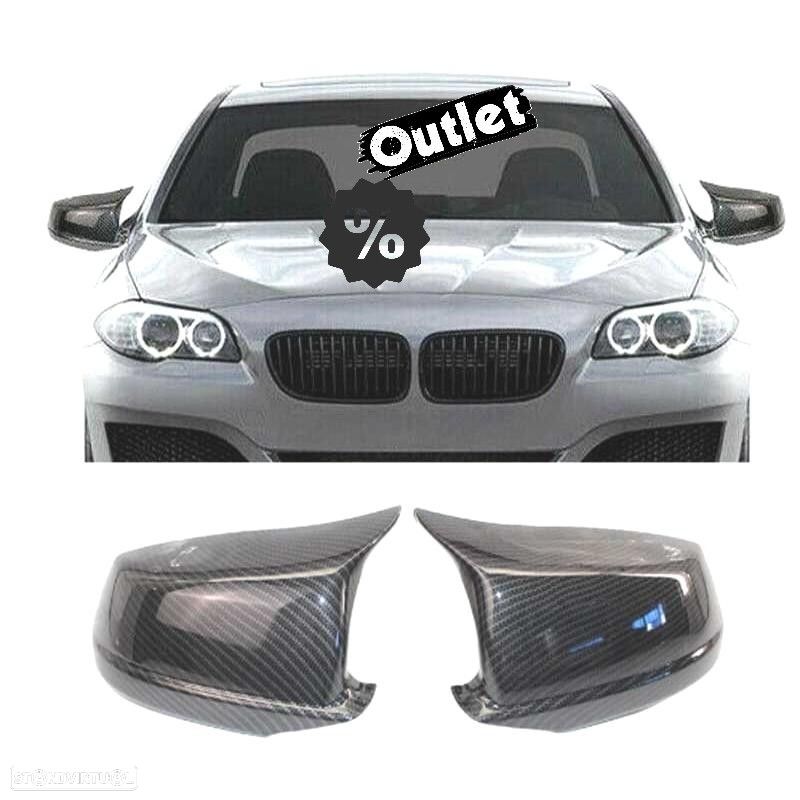 C010441C1 CAPAS ESPELHOS RETROVISORES BMW F10 F11 F18 11-13 CARBONO LOOK M - 1