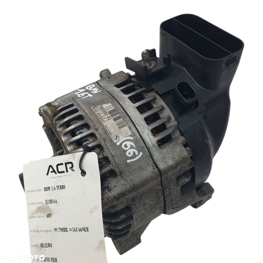 ALTERNATOR BMW F20 F21 116i 1.6 T denso 7605060 170A - 1