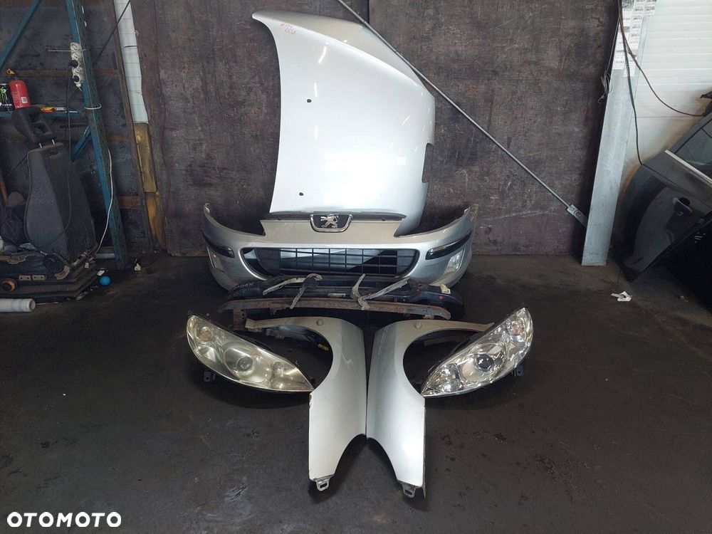 KOMPLETNY PRZÓD MASKA ZDERZAK BŁOTNIKI LAMPY BELKA PEUGEOT 407 I EZRC - 1