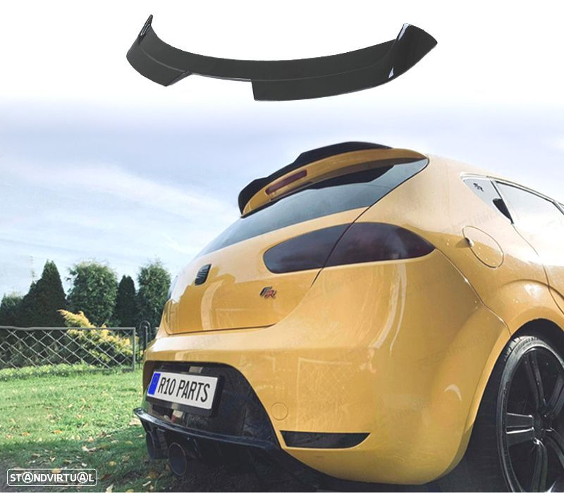 ACESSORIO AILERON SPOILER TRASEIRO SEAT LEON II CUPRA LOOK 09-12 - 1