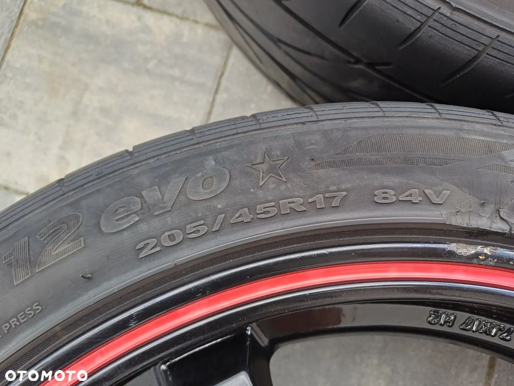 FELGI Z OPONAMI KOŁA ALUMINIOWE MSW DESIGNED BY OZ RACING FIAT R17 4X100 56,6 mm OPONY VENTUS V12 EVO 205/45 R17 NR30 - 9