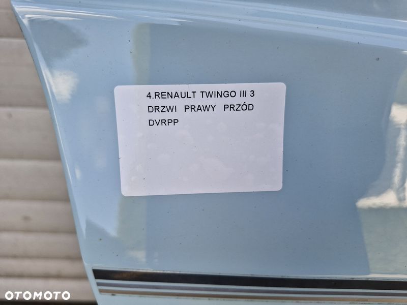 RENAULT TWINGO III 3 DRZWI PRAWY PRZÓD PRAWE PRZEDNIE DVRPP - 2
