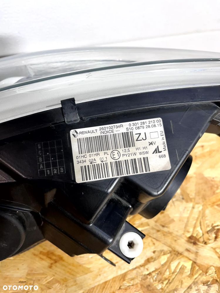 RENAULT CAPTUR I LAMPA PRAWY PRZÓD PRAWA PRZEDNIA ZWYKŁA ORYGINAŁ EUROPA BRAK JEDNEGO UCHWYTU 260102734R - 14