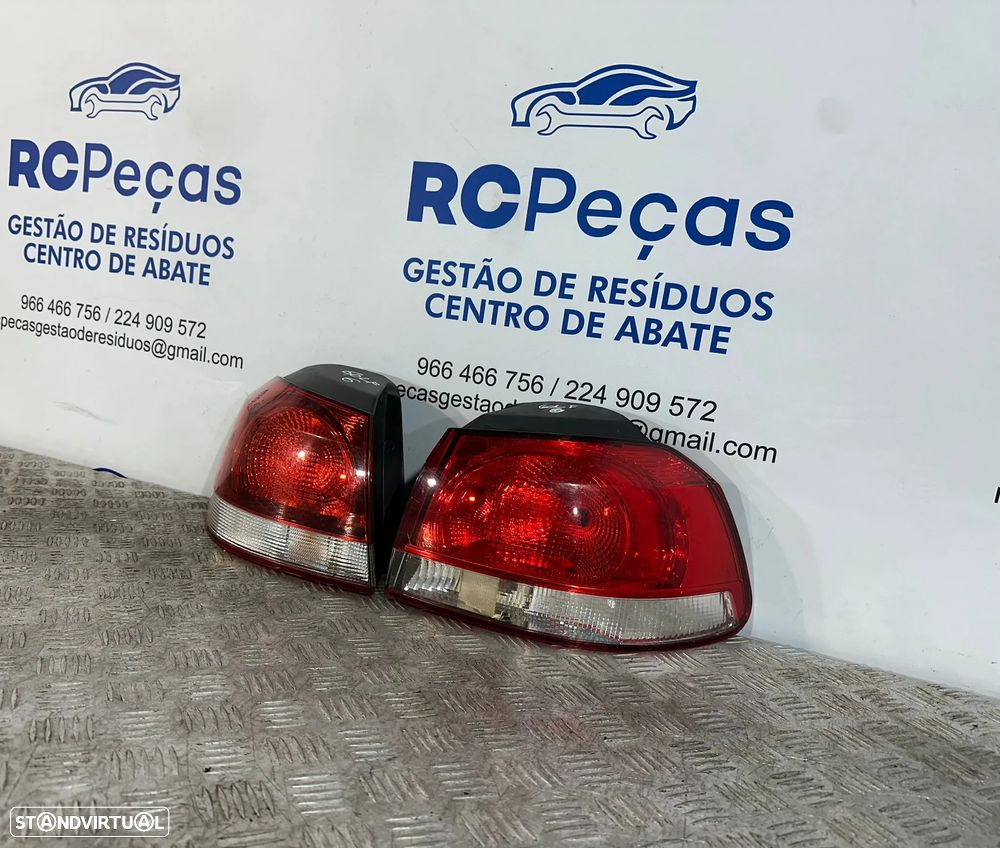 .Conjunto Farolins Tras Traseiro Esquerdo Direito Original Volkswagen VW Golf 6 Mk6 5k0945096E 5k0945095E 2008 - 2013 - 3