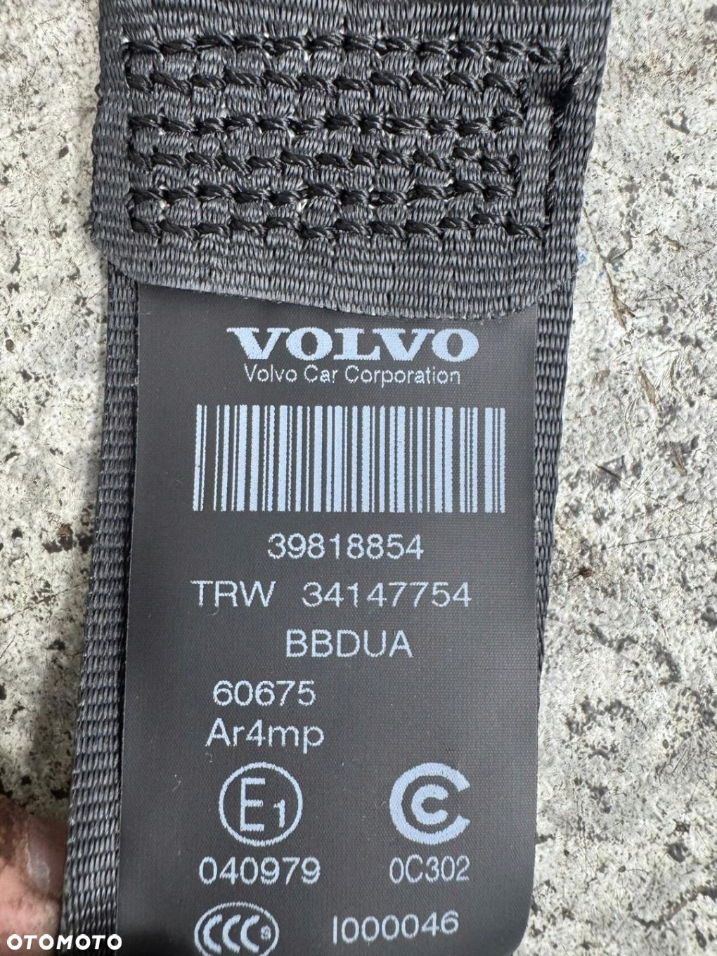 PAS BEZPIECZEŃSTWA LEWY TYŁ VOLVO XC60 I 2008-2017 39818854 - 5