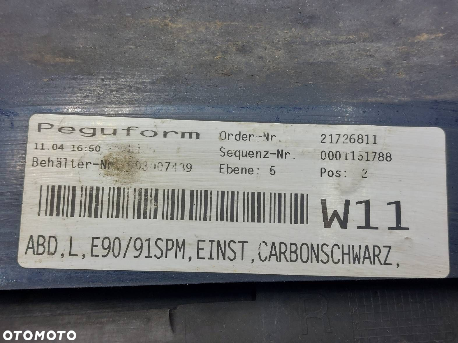 PRÓG NAKŁADKA LEWA + PRAWA BMW E90 416/9 7906508 7906507 - 7