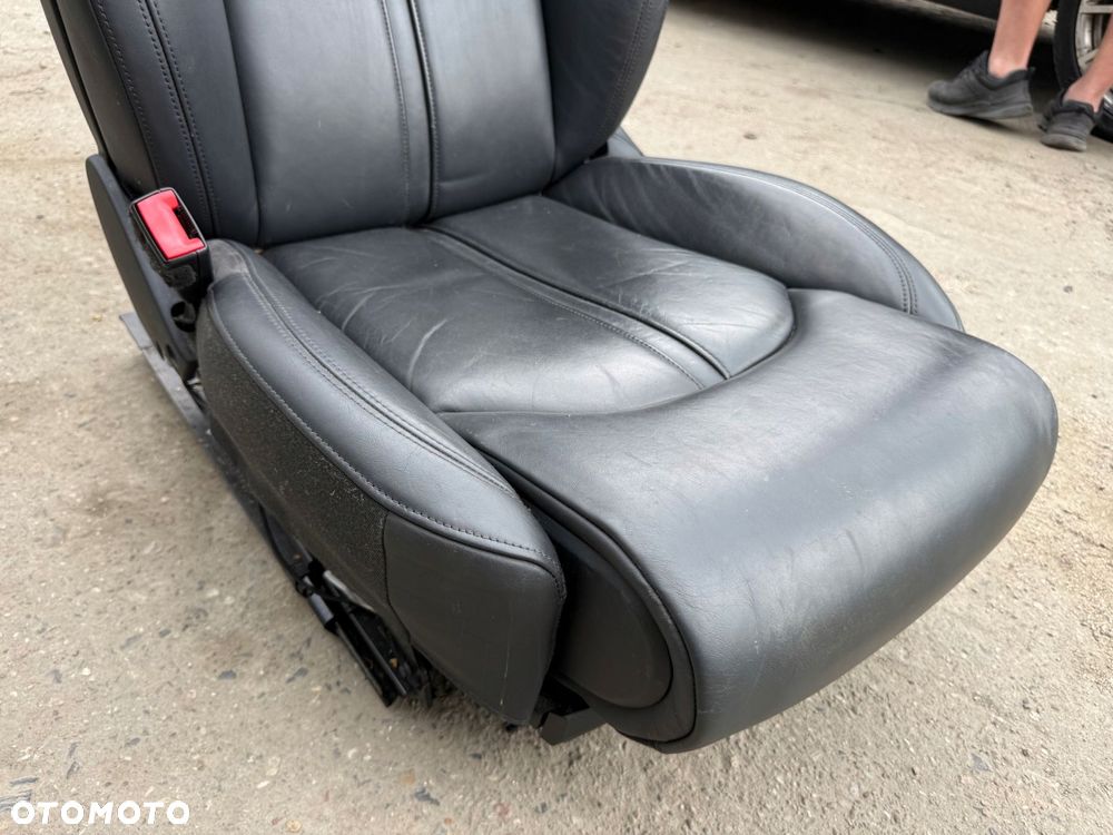 audi a8 d4 fotel pasażera lewy przód skóra czarny elektryczny - 3