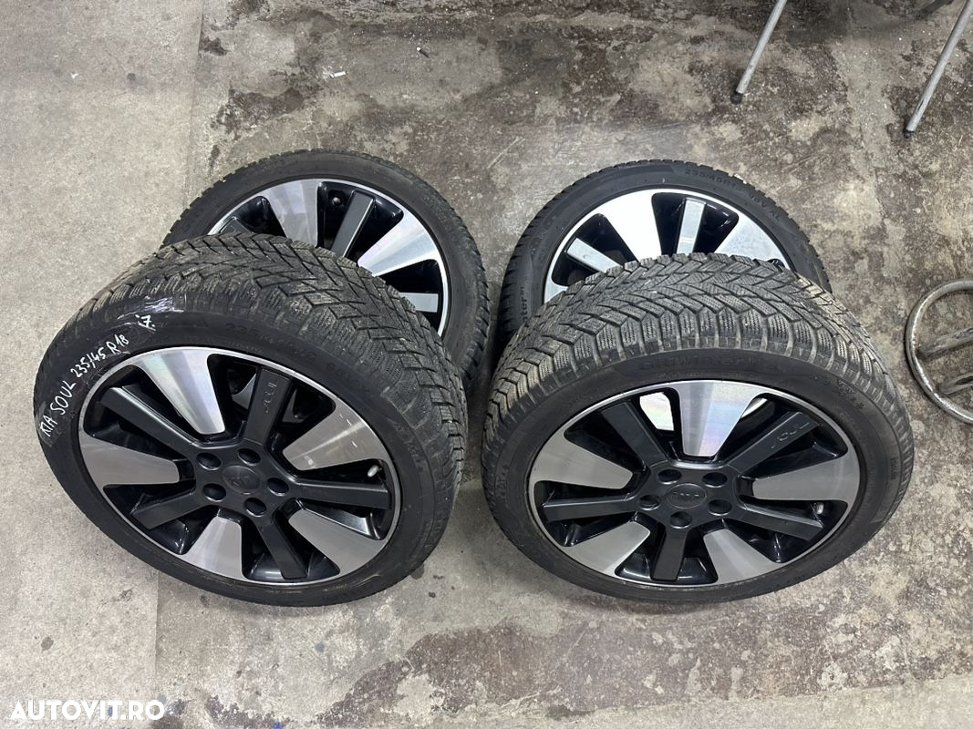 Set jante aliaj KIA SOUL an 2014-2019 cu cauciucuri 225/45R18 de iarna - 4