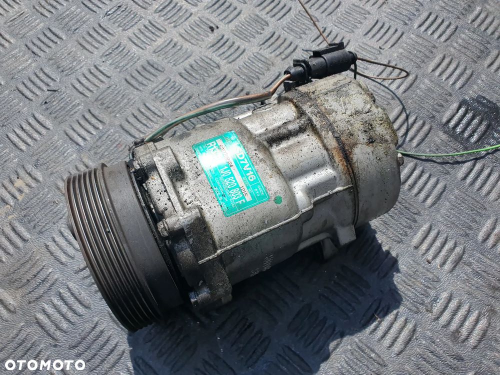 VW AUDI SEAT SKODA 1.9TDI KOMPRESOR SPRĘŻARKA KLIMATYZACJI 1J0820803F SD7V16 SANDEN ORYGINAŁ GOLF IV AUDI A3 LEON I TOLEDO II OCTAVIA I POSIADAM 2SZT - 1