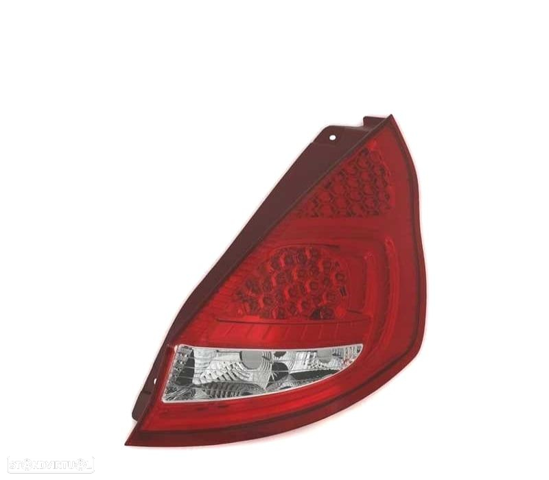 FAROLINS TRASEIROS LED PARA FORD FIESTA 08-12 VERMELHO BRANCO - 2