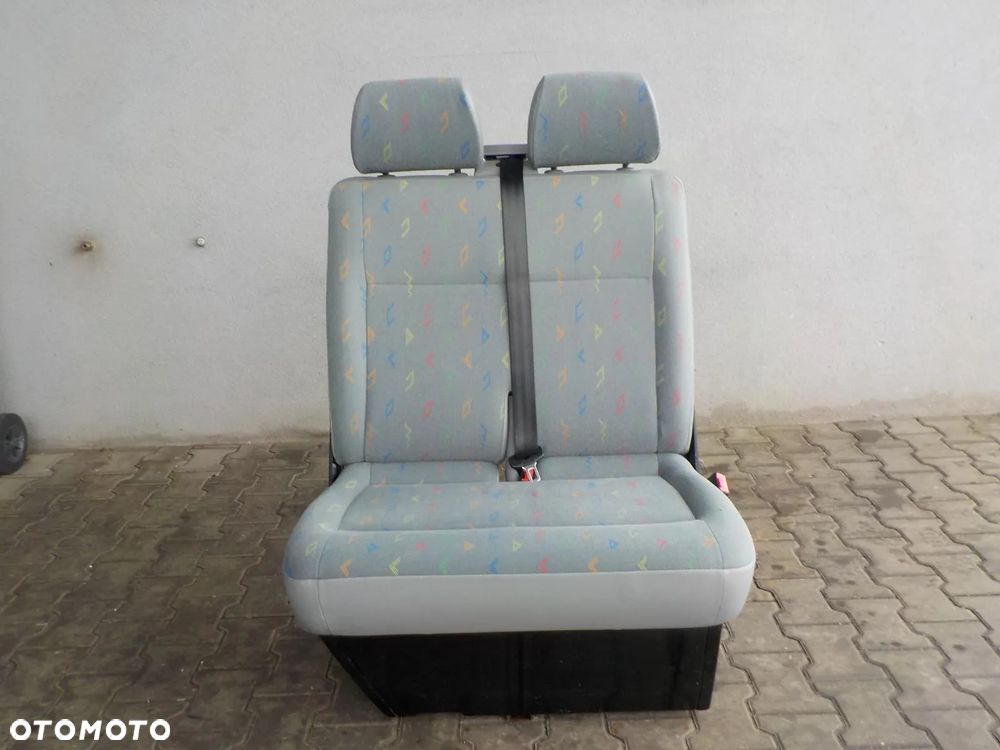 VW T5 FOTEL PODWÓJNY PASAŻERA PRZÓD DWÓJKA INKA - 2