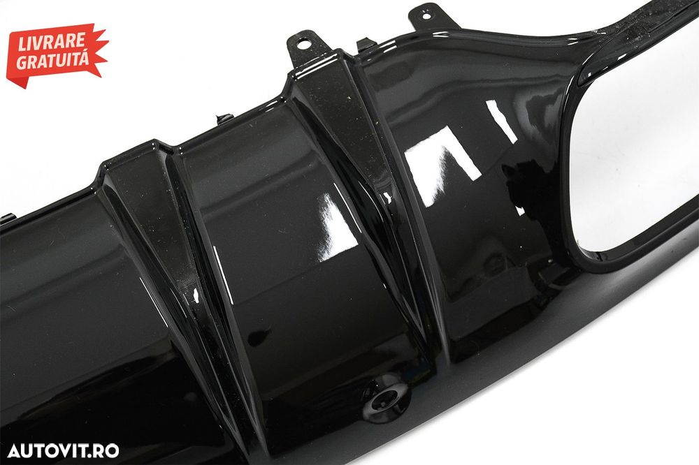 Difuzor Bara Spate Evacuare Dubla si Tobe Ornament Mercedes C-Class C205 A205 Coup- livrare gratuita - 8