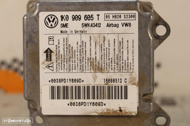 Centralina De Airbags Volkswagen Golf V Variant (1K5)  1K0909605r / 5W - 5