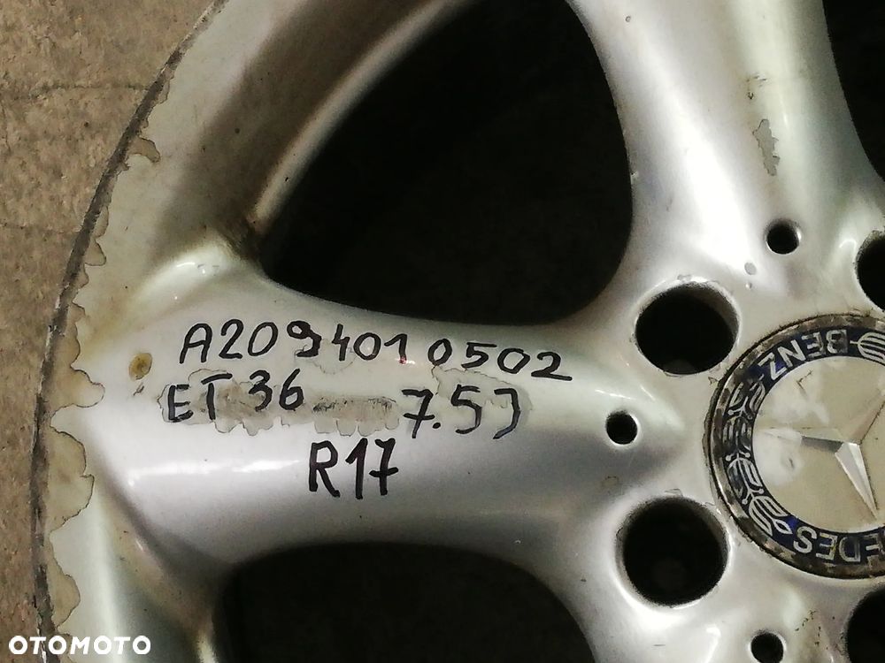 FELGI ALUMINIOWE MERCEDES-BENZ A2094010502 5x112 ET 36 R17 - 6