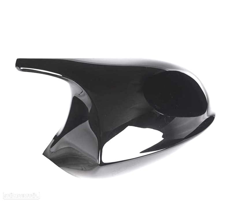 CAPAS DE ESPELHOS RETROVISORES BMW E92 E93 06-10 LOOK M3 PRETO BRILHANTE - 4