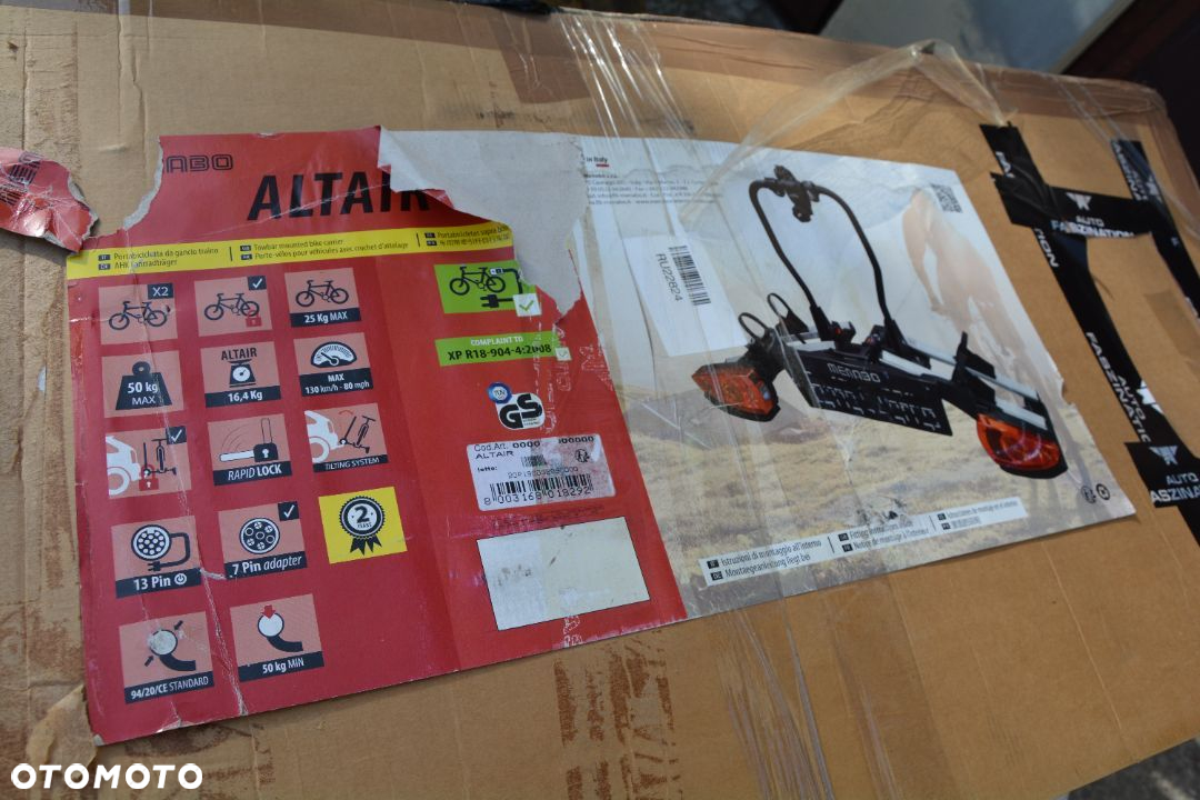 Platforma rowerowa na hak  MENABO Altair 2 na 2 rowery E-bike / Fatbike - 3
