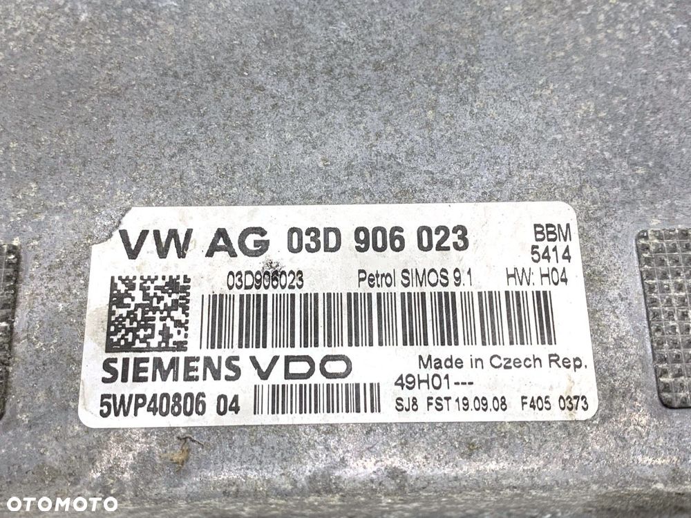 KOMPUTER SILNIKA  SKODA FABIA II (542) 2006 - 2014 1.2 12V 44 kW [60 KM] benzyna 2011 - 2014 - 4