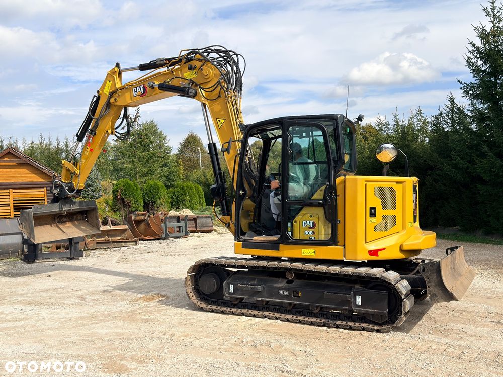 Caterpillar CAT 308 CR 07 koparka CATEPILLAR Gąsienica nakładki 8ton szybkozłącze hydr 309 307 306 KLIMA Minikoparka CR C3.3 - 17