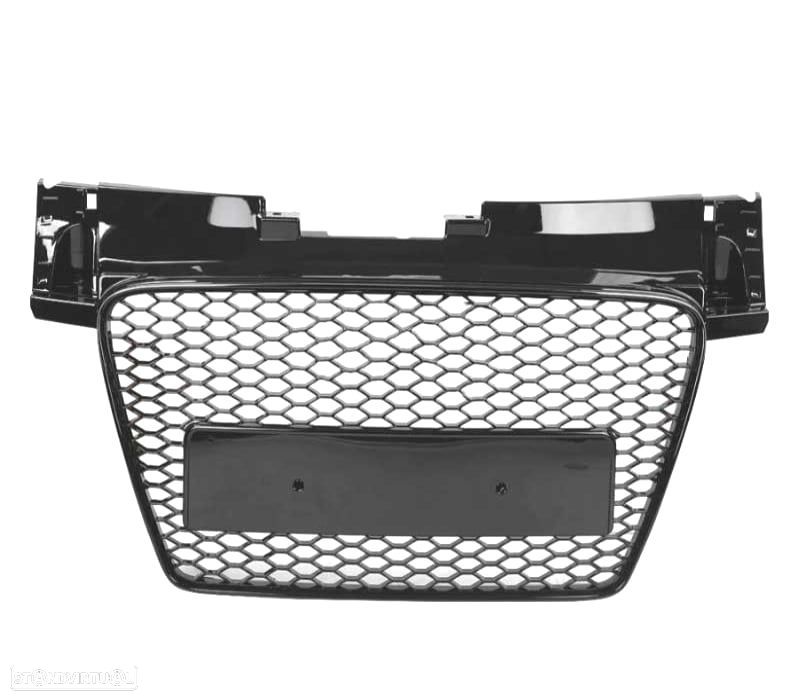 GRELHA DIANTEIRA AUDI TT 8J 06-14 LOOK RS PRETO BRILHANTE LOOK RS - 2