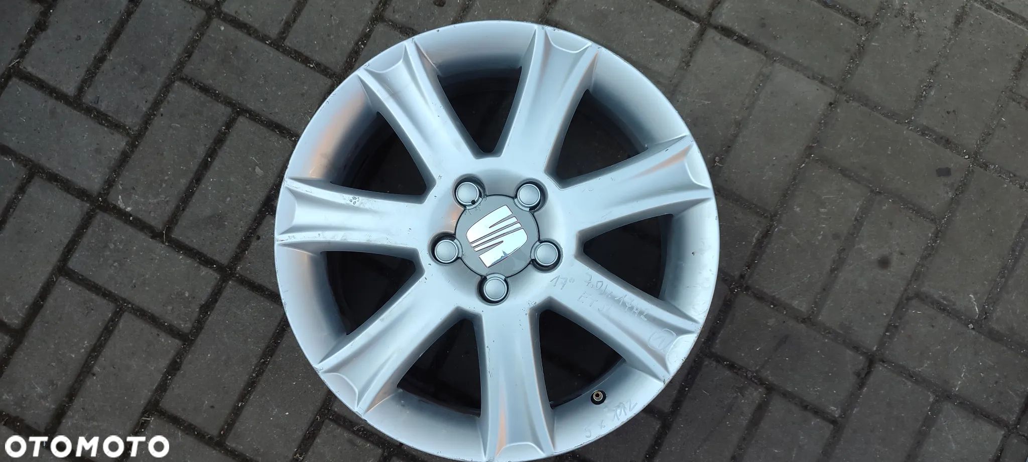 1P0601025J FELGI ALUMINIOWE 5x112 7Jx17 CALI ET 54 SEAT ALTEA TOLEDO ALHAMBRA VW AUDI SKODA 4 SZTUKI KOMPLET - 1
