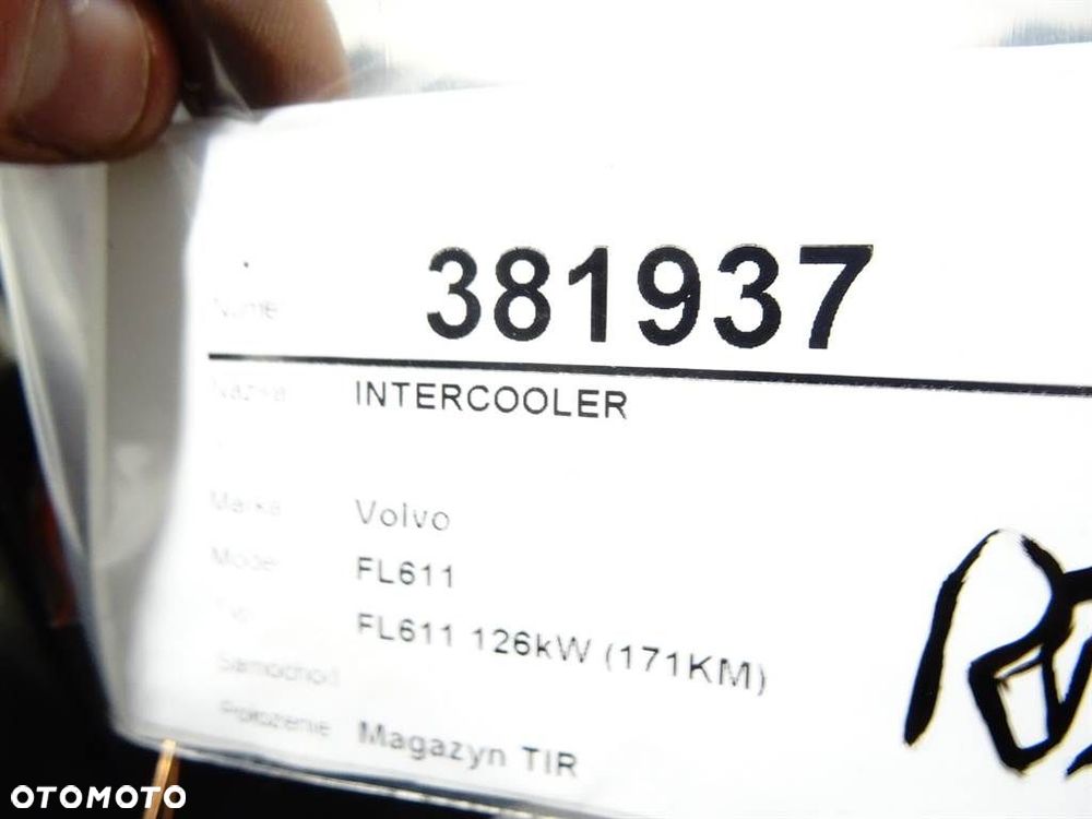 INTERCOOLER - 217.00 PLN - VOLVO FL6 1985 - 2000 FL 611 - 4