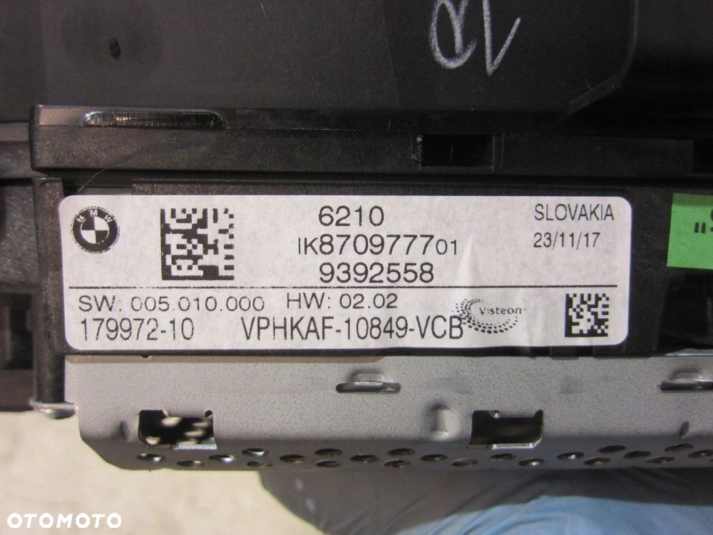 BMW X3 G01 G02 ZESTAW WSKAŹNIKÓW LICZNIK ZEGARY 62109878286 9392558 9878286 - 7