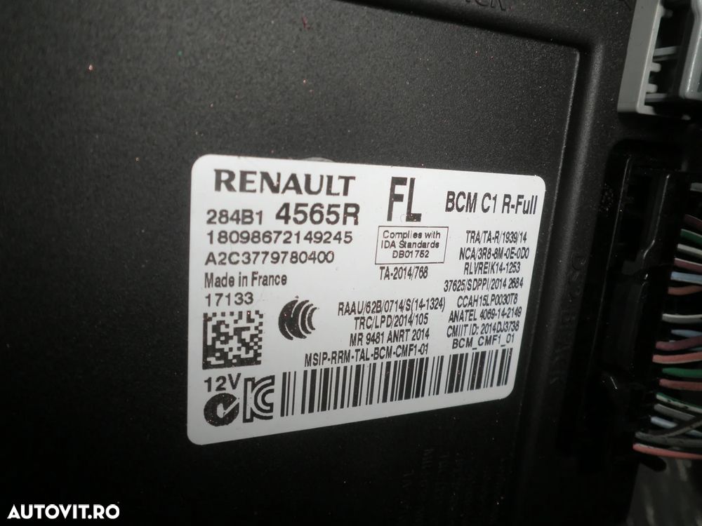 BCM / modul confort Renault Espace V 2017 1.6 DCI 284B14565R - 3