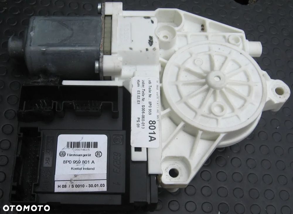 silnik szyby lewej AUDI A3 8P 8P0959801A - 1