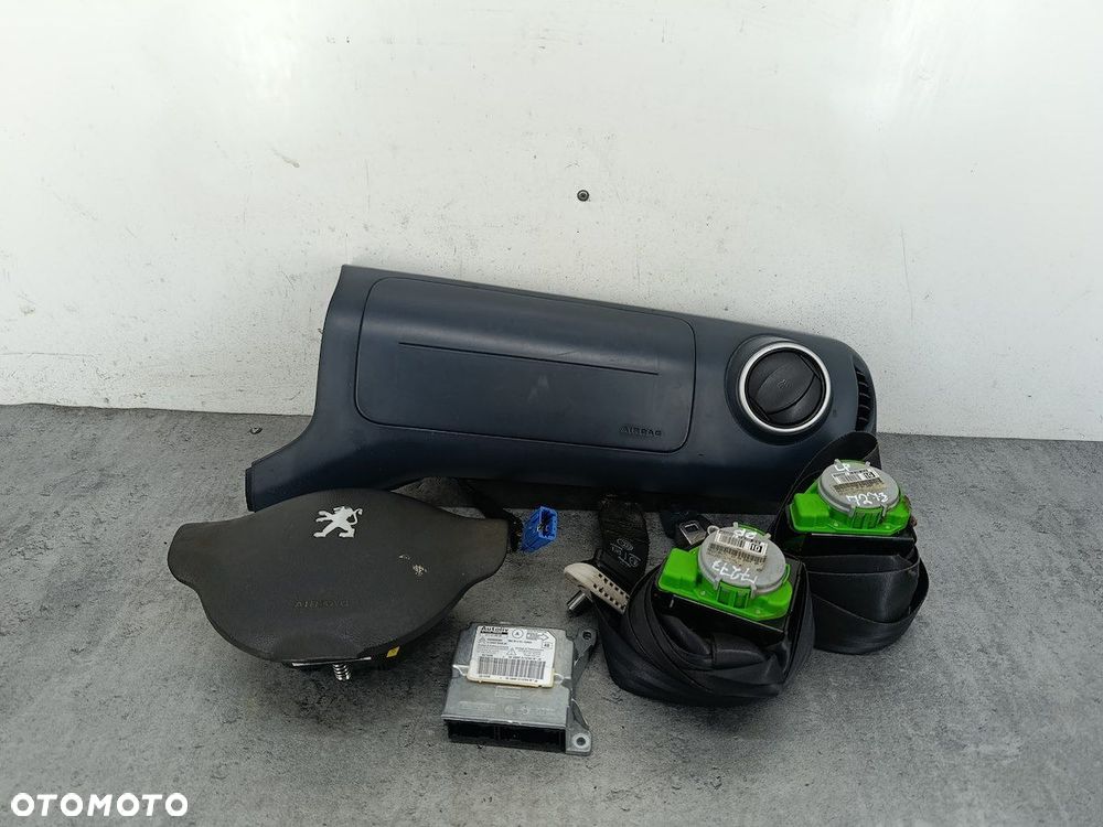 ZESTAW PODUSZEK AIRBAG, PASY PRZÓD PEUGEOT PARTNER II 96815085XX 96815086XX - 1