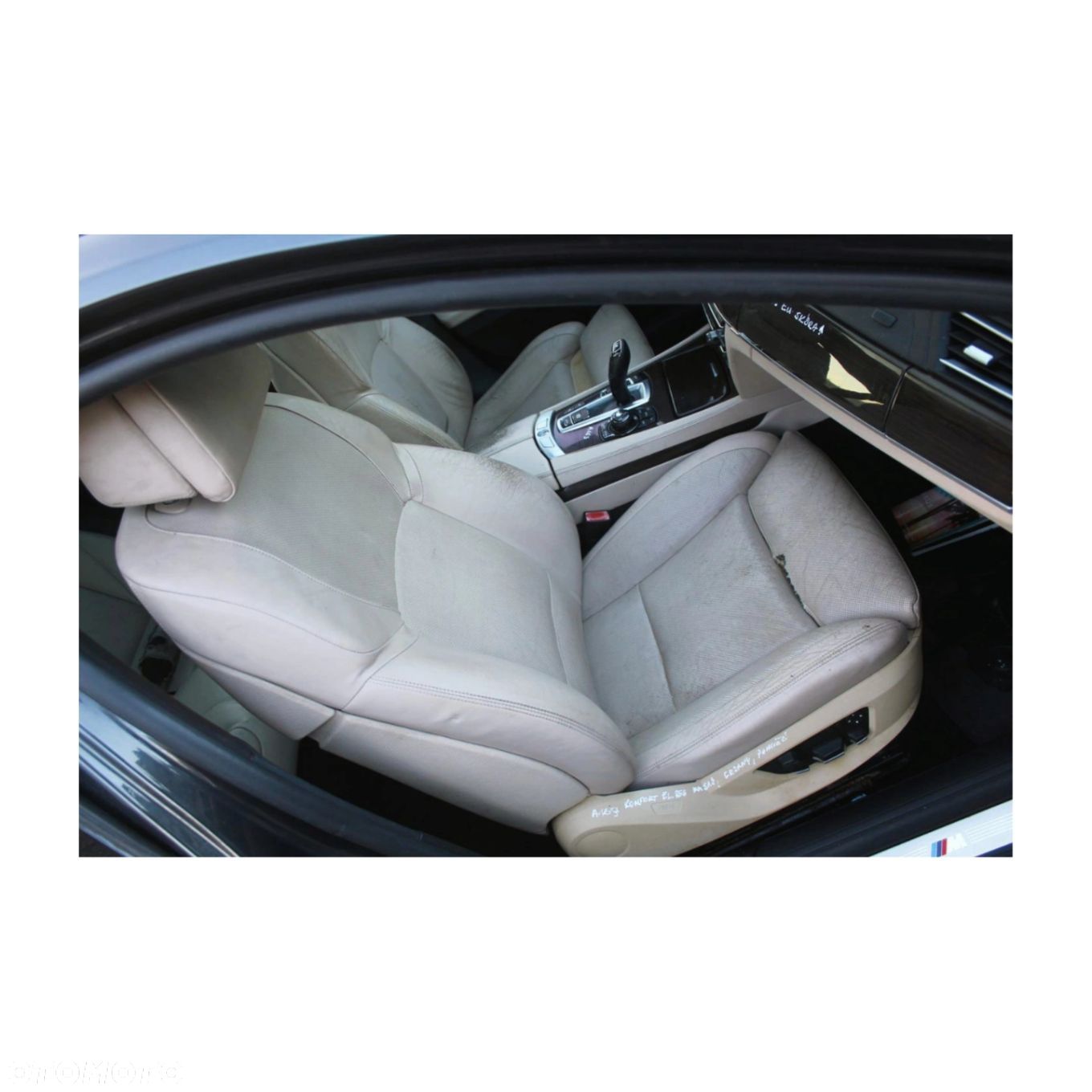 POSZYCIE FOTELA LEWY PRAWY PRZÓD BMW F01 F02 F04 NAPPA OYSTER - 1