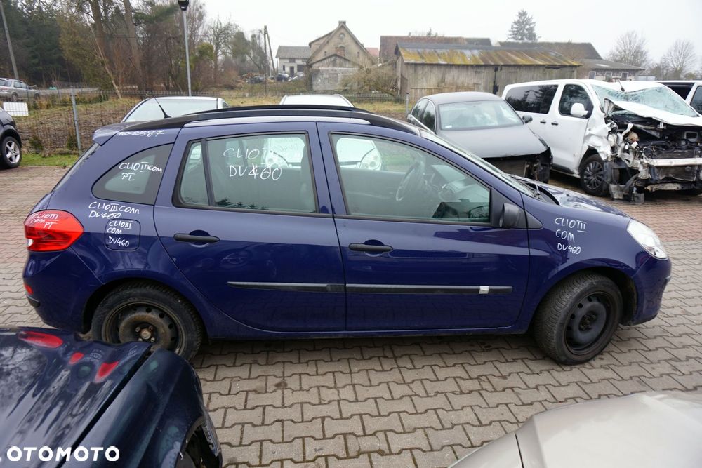 RENAULT CLIO III PH1 KOMBI 2008 OV460 1.2 16V D4F740 75KM JH3176 GRANATOWY na części - 6