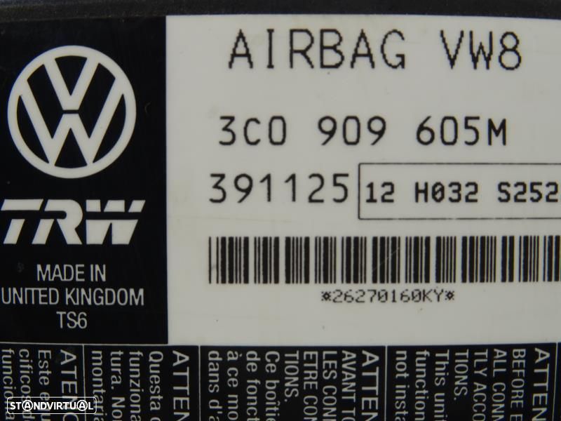 Centralina De Airbags Volkswagen Passat (3C2)  3C0 909 605 M / 3C09096 - 3
