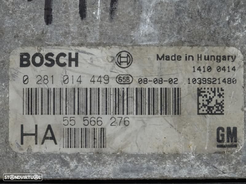 Centralina De Motor Opel Vectra C (Z02)  0281014449 / 55566276 / 55 56 - 2