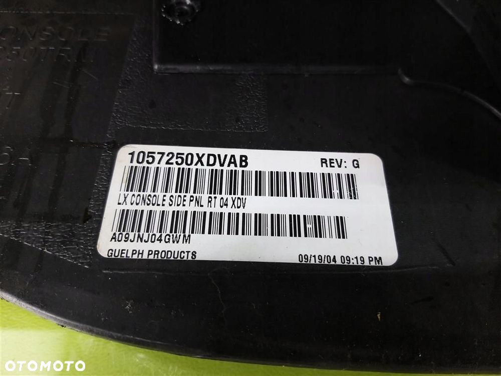 Tunel środkowy podłokietnik Dodge Magnum 2004-2008 1057250XDVAB ORYGINAŁ - 6
