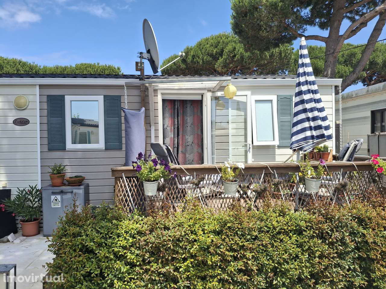 Mobile Home T2, 30qm c/deck 8qm em Aldeia do Meco/ Sesimbra - Grande imagem: 2/20