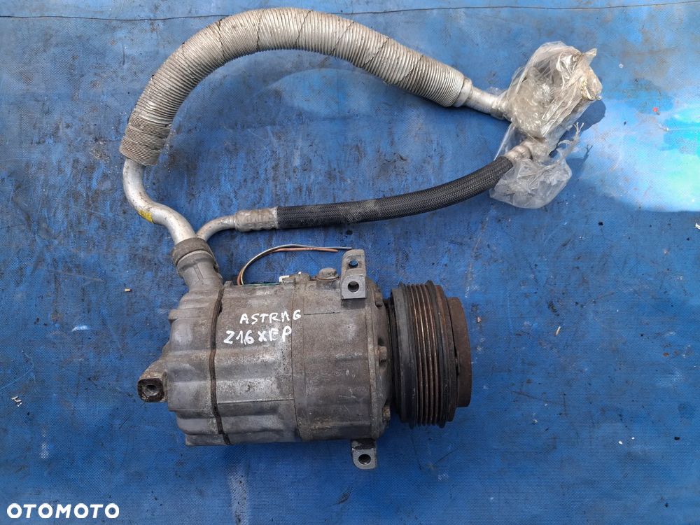 Pompa sprężarka Opel Astra H Meriva B Corsa D Zafira B1.6 z16XEP 24421019 Z16XE SA sanden kompresor klimy klimatyzacji przewód przewody - 2
