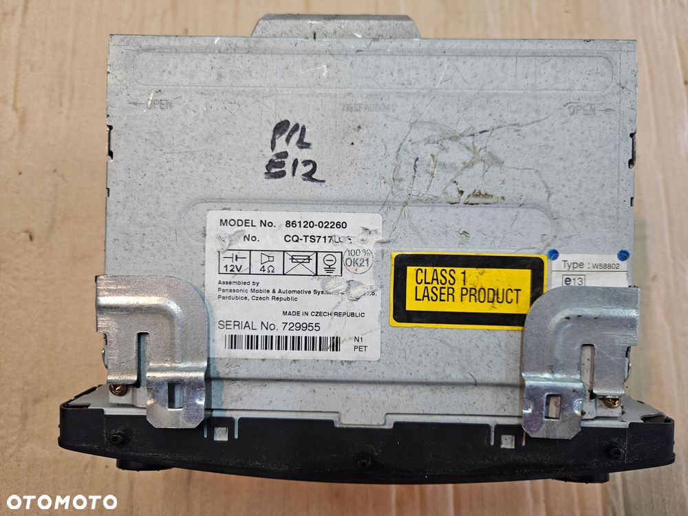 toyota corolla e12 02-04 radio - 2