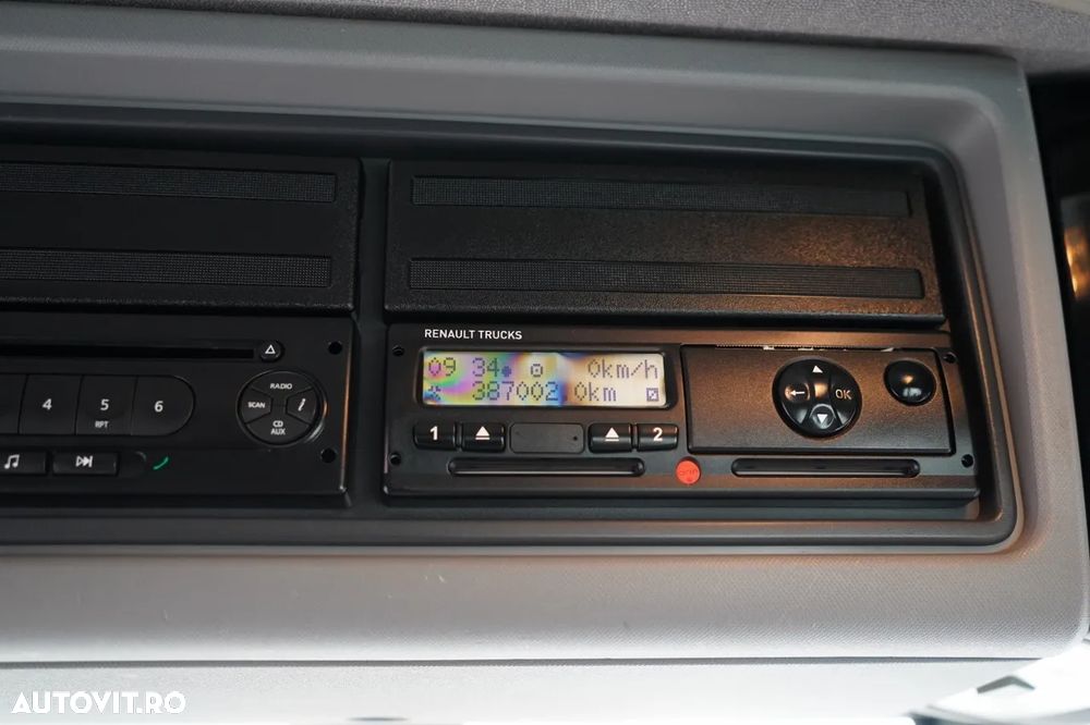 Renault C 430 / 6x4 / BASCUNĂ CU DOUĂ LATE / BASCUNĂ HIDRAULICĂ + HIAB 211 EP-3 HDS / EURO 6 / RADIOCOMANDĂ / ROTATOARE / CUPĂ - 36