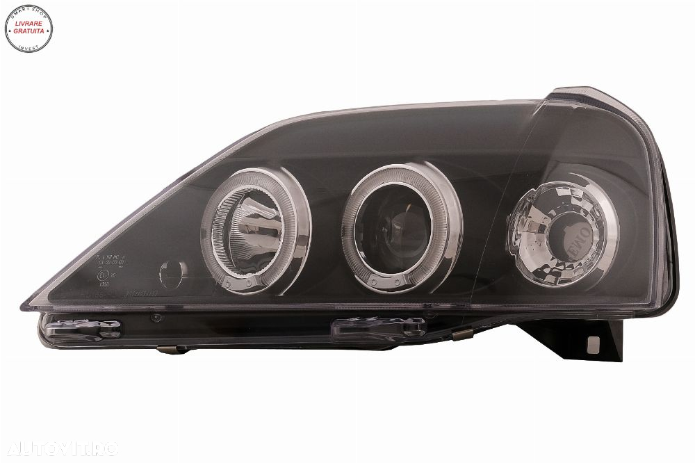 Faruri LED Angel Eyes Dacia Logan (2004-2008) Negru- livrare gratuita - 10