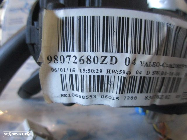 Comutador Luzes Fita Airbag 98072680ZD PEUGEOT 208 2015 1.4 HDI 70CV 5P CINZA - 5